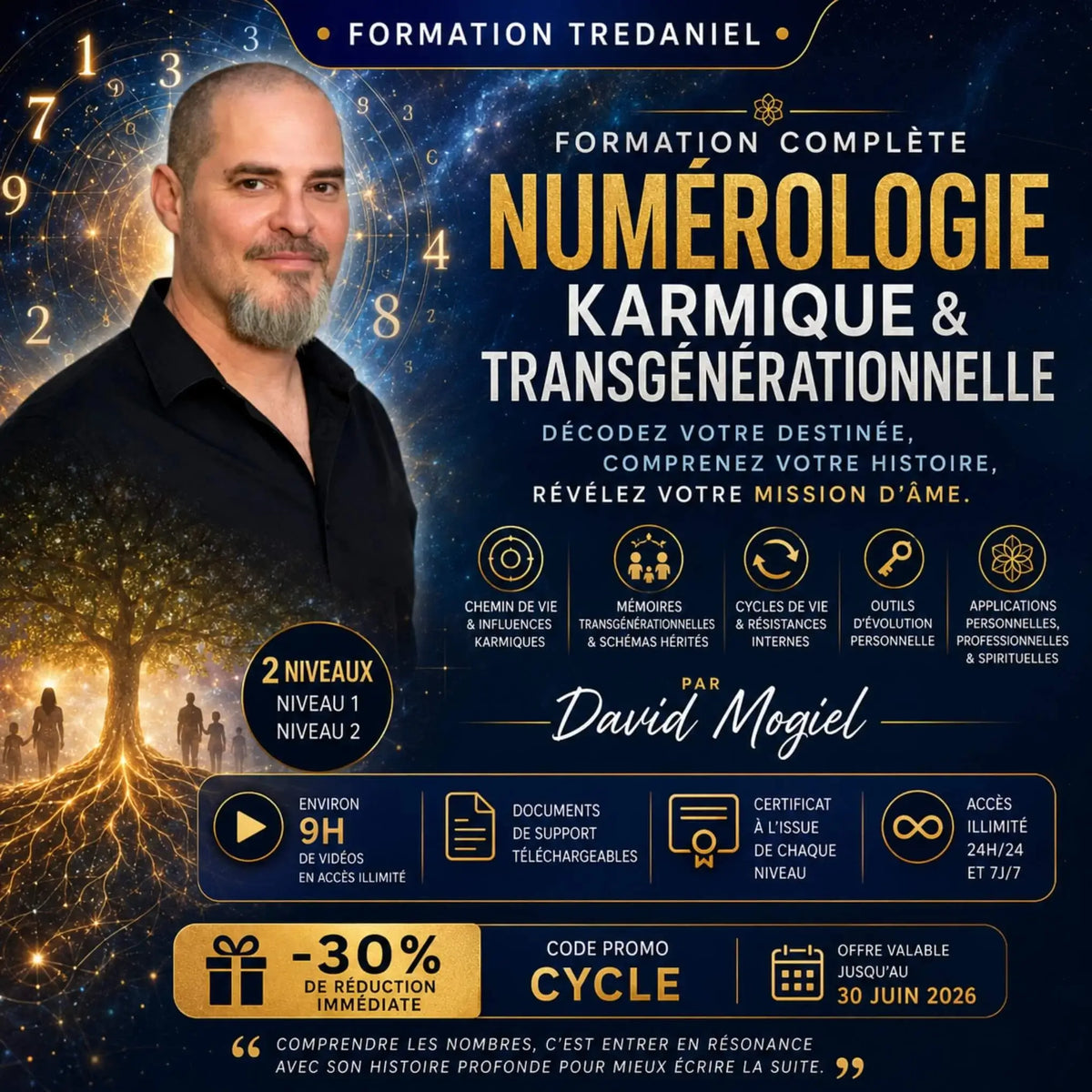 Numérologie Karmique et Transgénérationnelle - formation avec David Mogiel